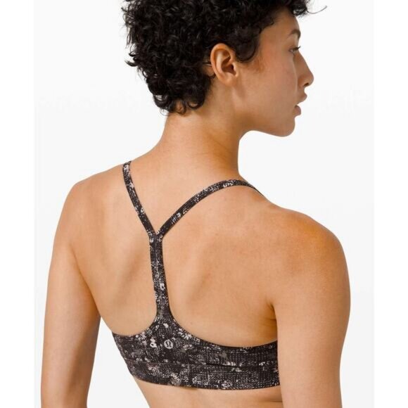 LULULEMON Flow Y Bra Nulu Light Support B/C Cup Size 4 Equalized Multi - Picture 3 of 7